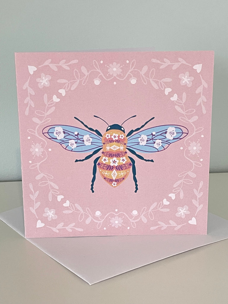 Honey Bee - Scandi  Greeting card