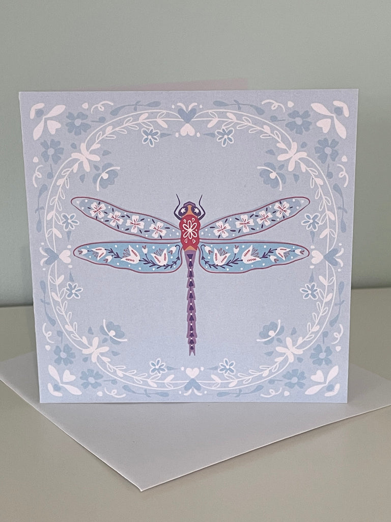 Dragonfly- Scandi  Greeting card
