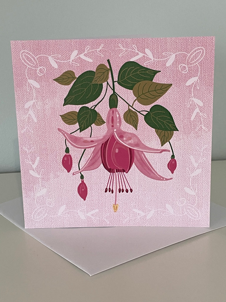 Fuchsia  Greeting card