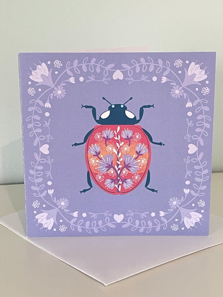 Ladybird Greeting Card - Scandi design