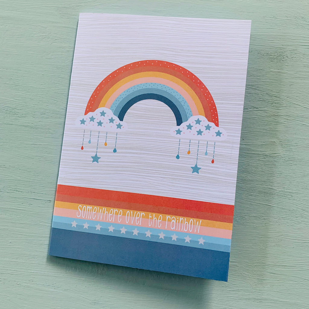 Somewhere over the Rainbow Design A5 Notebook