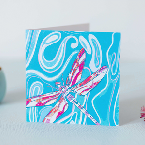 Dragonfly Design Luxury Blank Greeting Occasion Card