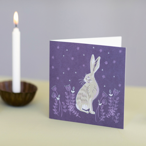 Purple Hare Design Luxury Blank Occasion Greeting Card